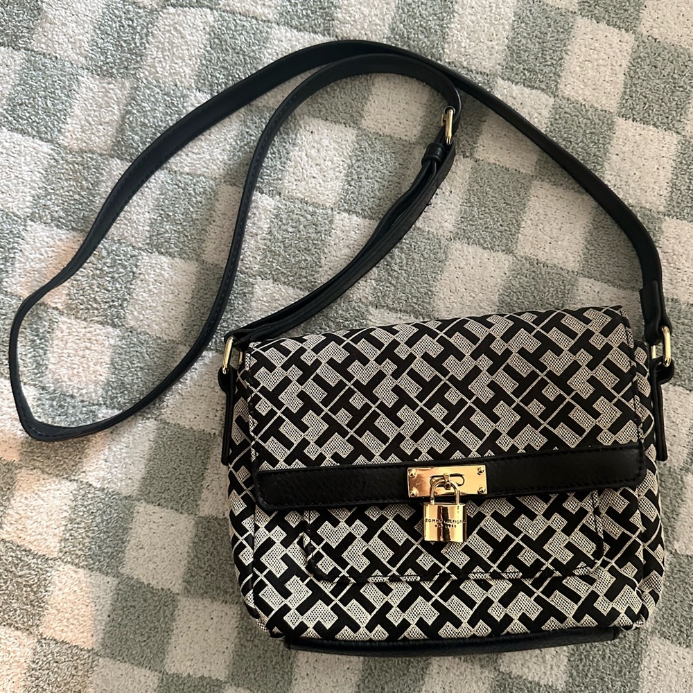 Tommy Hilfiger monogram jacquard crossbody bag